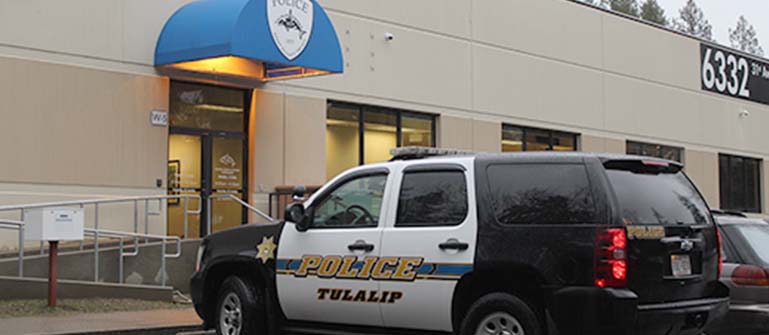Tulalip Tribal Police Department community gathering tablet image.