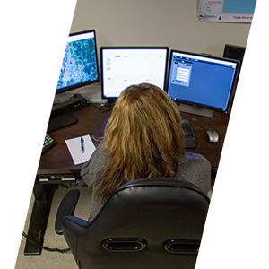 Tulalip Tribal Police department via various means of contact -- staffer pictured taking calls. 