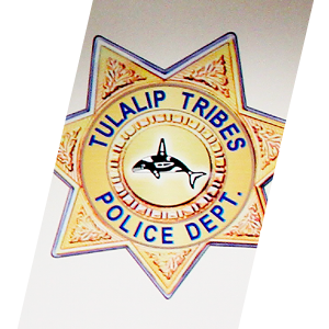 Tulalip Tribal Police Department badge.