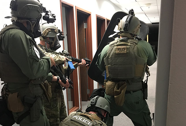 Tulalip Police Department emergency response team in action image